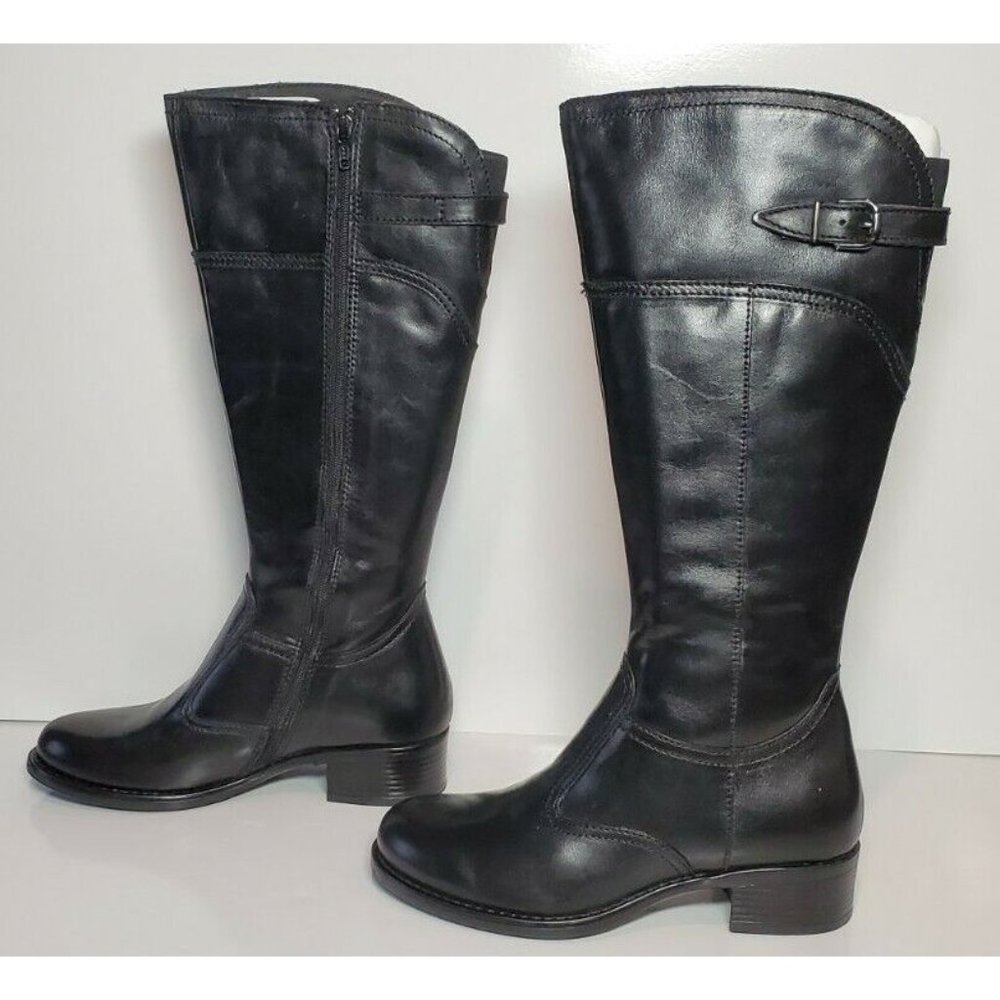 PRIMADONNA COLLECTION WOMAN'S SIZE  EURO BOOT BLACK LEATHER NEW 02328 PEL